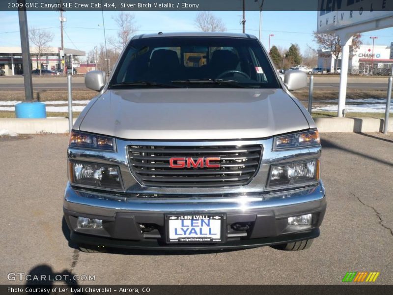 Silver Birch Metallic / Ebony 2009 GMC Canyon SLE Crew Cab 4x4