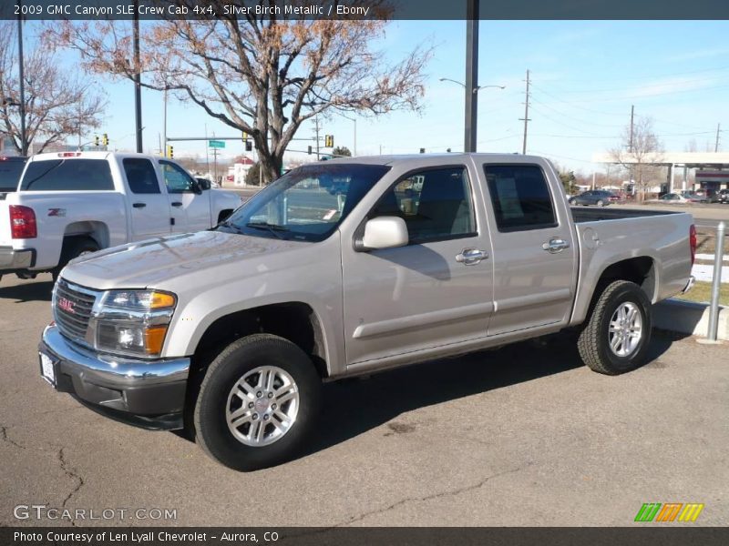 Silver Birch Metallic / Ebony 2009 GMC Canyon SLE Crew Cab 4x4