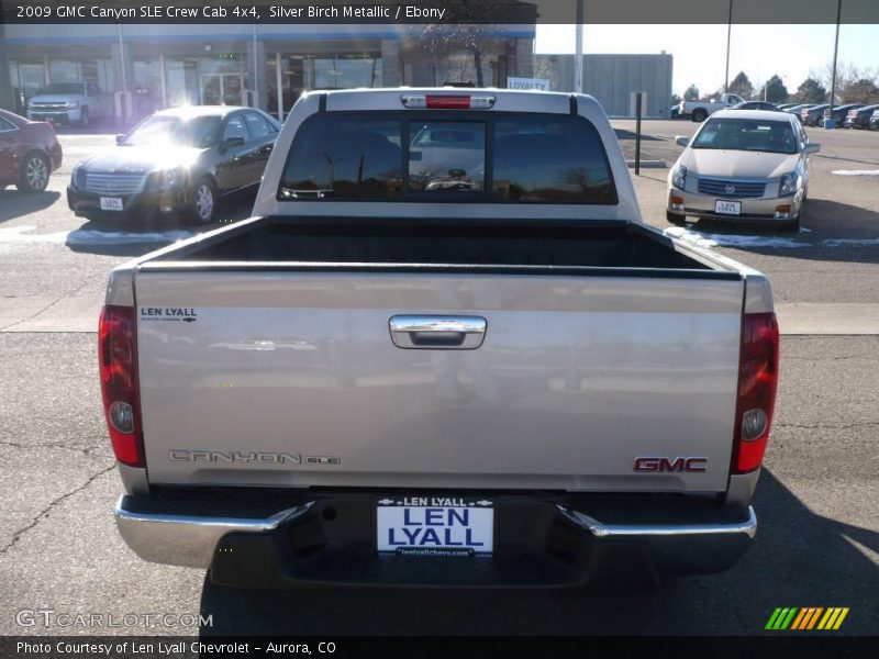 Silver Birch Metallic / Ebony 2009 GMC Canyon SLE Crew Cab 4x4