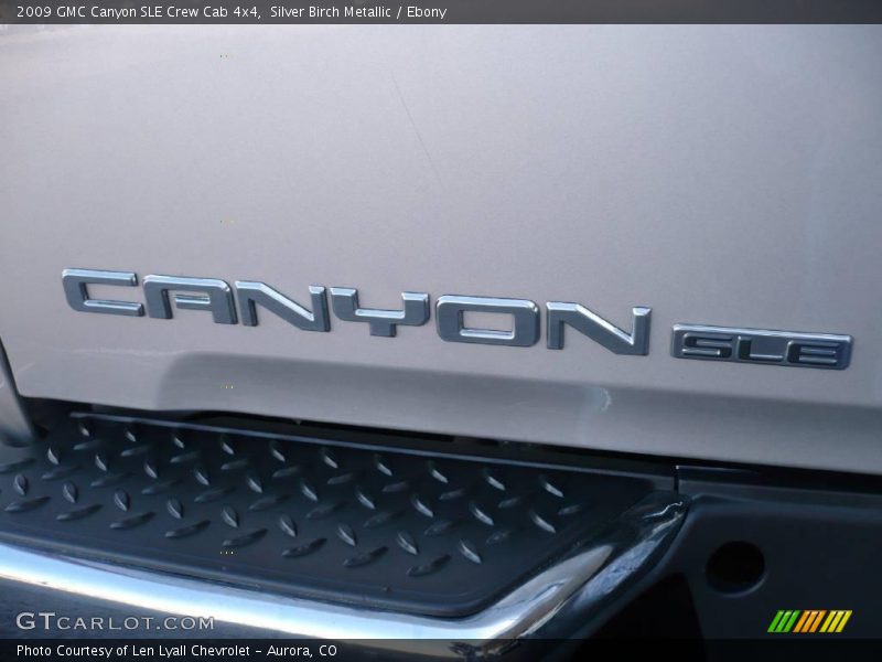 Silver Birch Metallic / Ebony 2009 GMC Canyon SLE Crew Cab 4x4