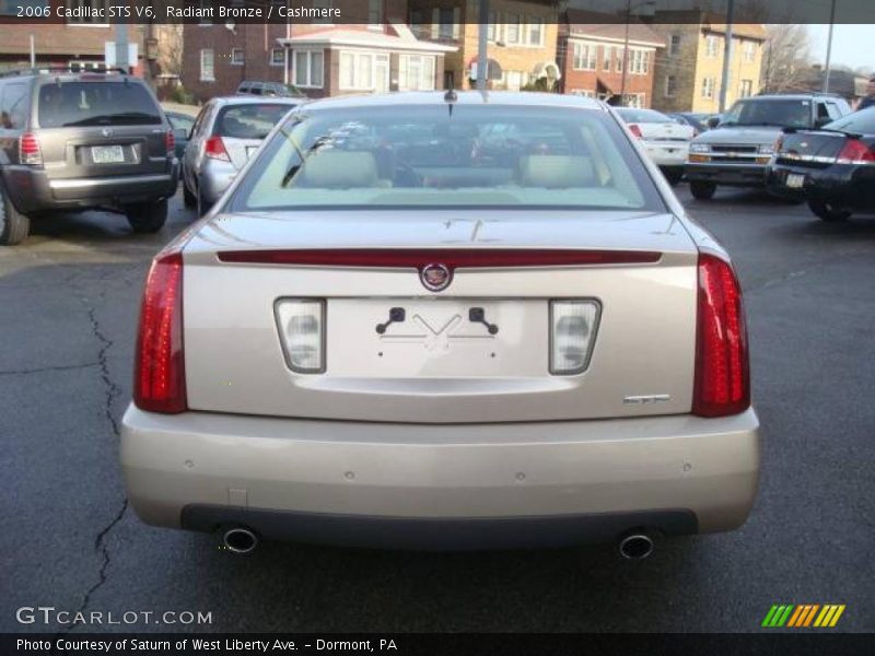 Radiant Bronze / Cashmere 2006 Cadillac STS V6