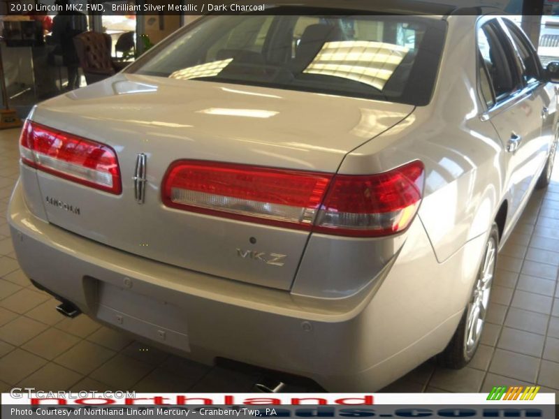 Brilliant Silver Metallic / Dark Charcoal 2010 Lincoln MKZ FWD