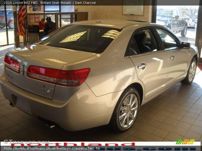 Brilliant Silver Metallic / Dark Charcoal 2010 Lincoln MKZ FWD