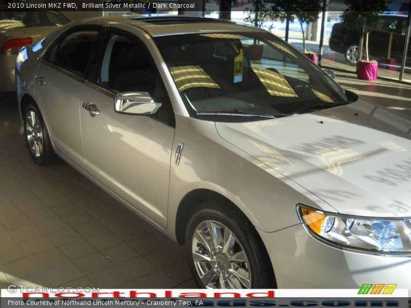 Brilliant Silver Metallic / Dark Charcoal 2010 Lincoln MKZ FWD