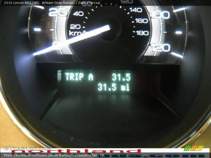 Brilliant Silver Metallic / Dark Charcoal 2010 Lincoln MKZ FWD