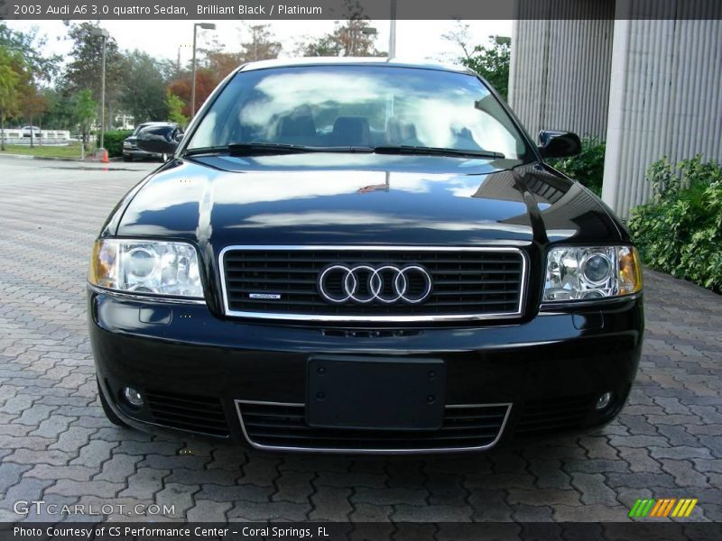 Brilliant Black / Platinum 2003 Audi A6 3.0 quattro Sedan