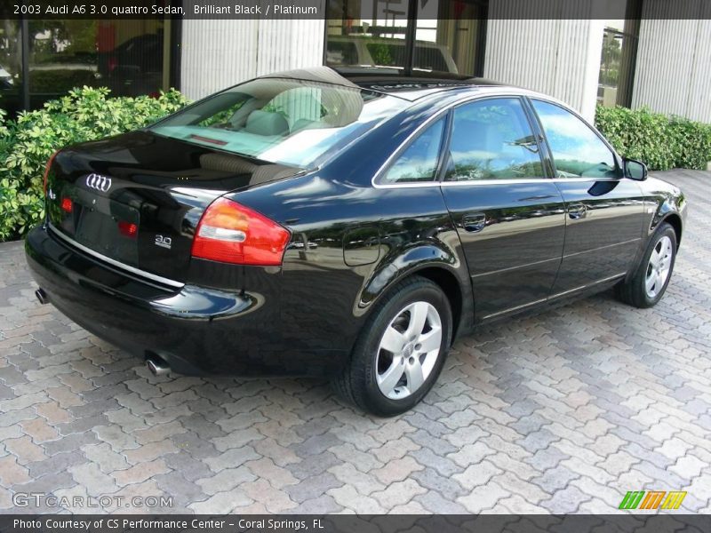 Brilliant Black / Platinum 2003 Audi A6 3.0 quattro Sedan
