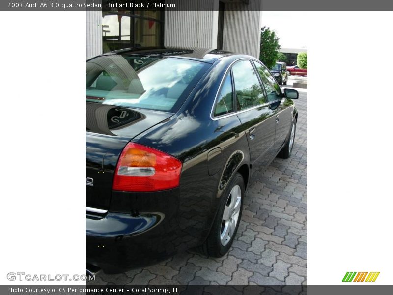 Brilliant Black / Platinum 2003 Audi A6 3.0 quattro Sedan