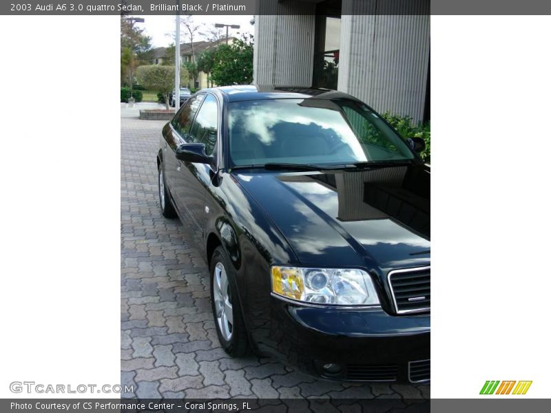 Brilliant Black / Platinum 2003 Audi A6 3.0 quattro Sedan