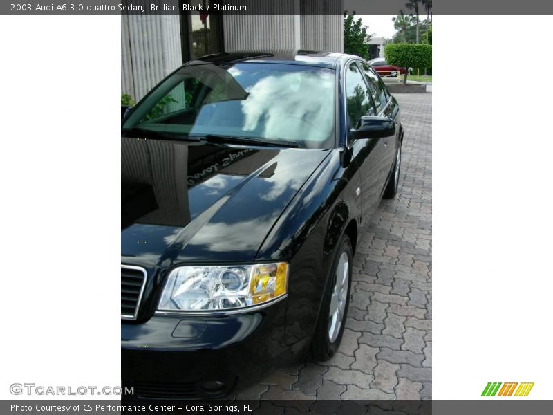 Brilliant Black / Platinum 2003 Audi A6 3.0 quattro Sedan