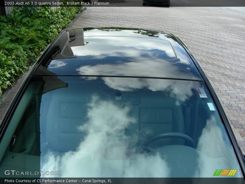 Brilliant Black / Platinum 2003 Audi A6 3.0 quattro Sedan