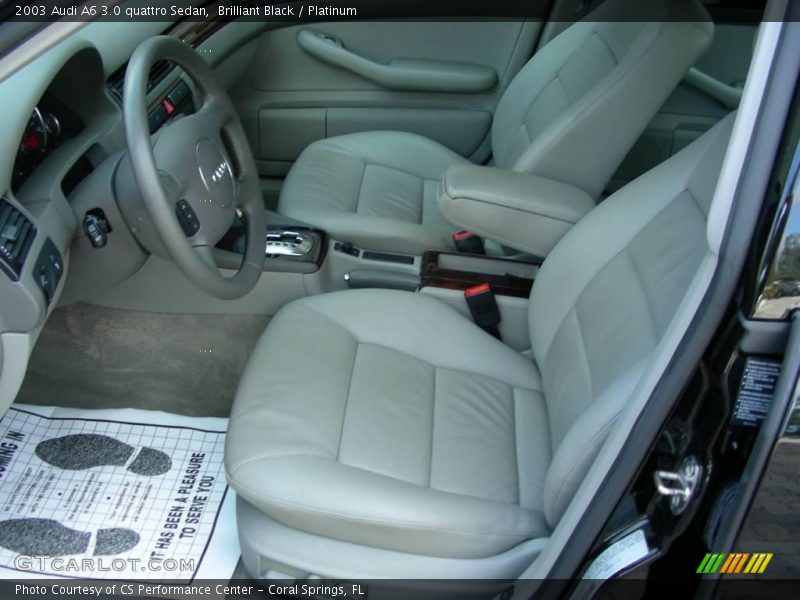 Brilliant Black / Platinum 2003 Audi A6 3.0 quattro Sedan