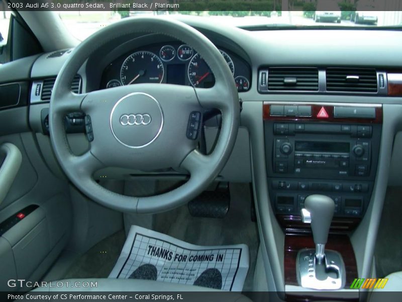 Brilliant Black / Platinum 2003 Audi A6 3.0 quattro Sedan
