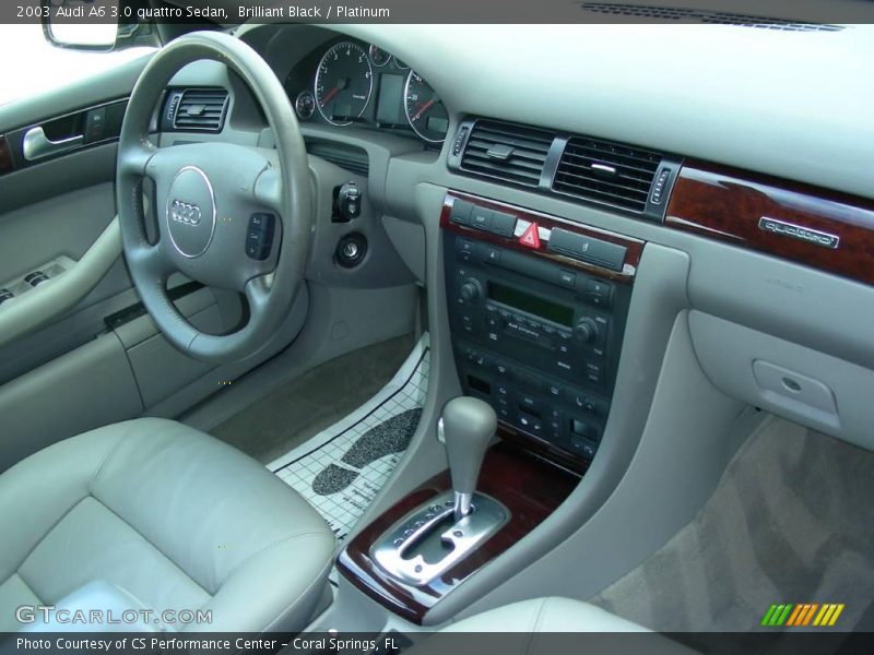 Brilliant Black / Platinum 2003 Audi A6 3.0 quattro Sedan