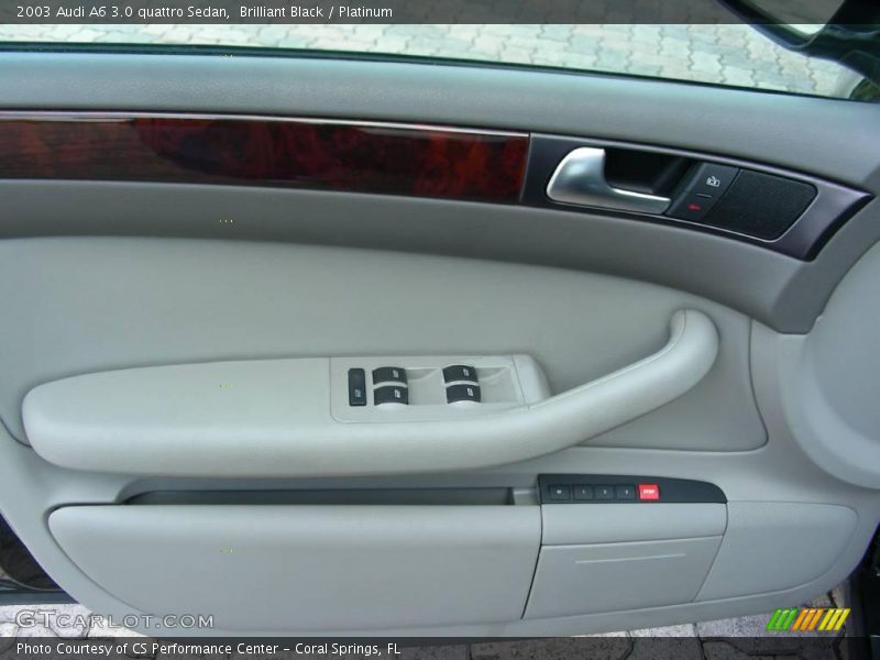 Brilliant Black / Platinum 2003 Audi A6 3.0 quattro Sedan