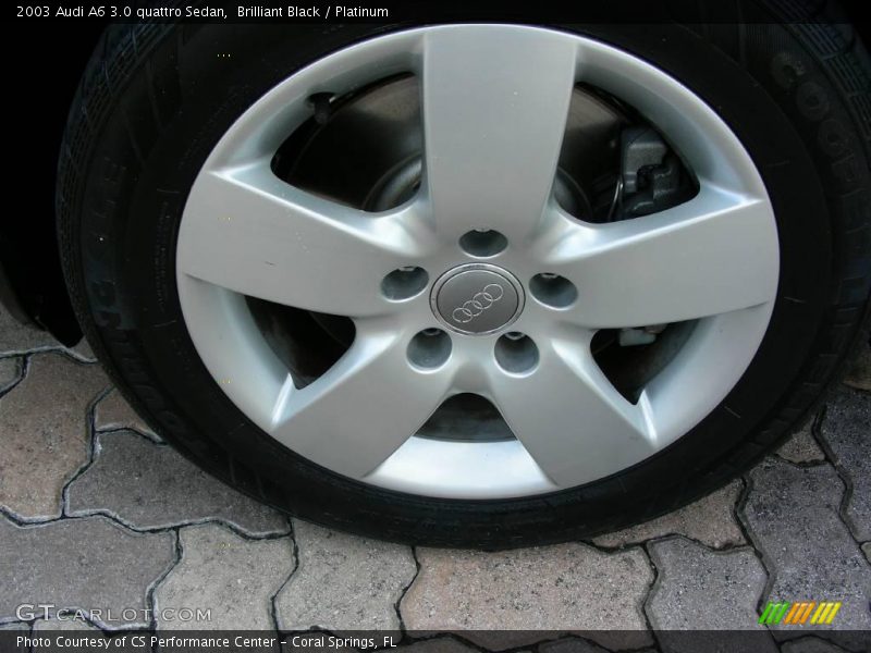 Brilliant Black / Platinum 2003 Audi A6 3.0 quattro Sedan