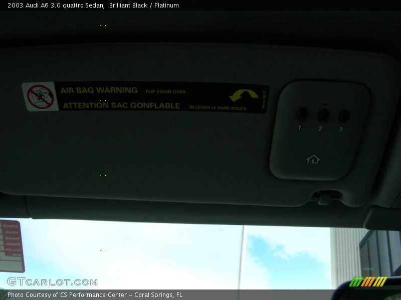 Brilliant Black / Platinum 2003 Audi A6 3.0 quattro Sedan