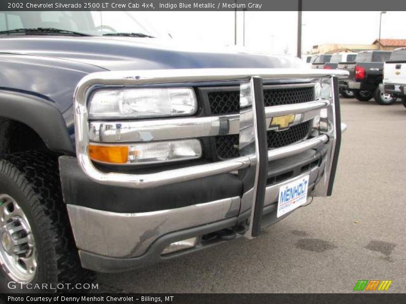 Indigo Blue Metallic / Medium Gray 2002 Chevrolet Silverado 2500 LT Crew Cab 4x4