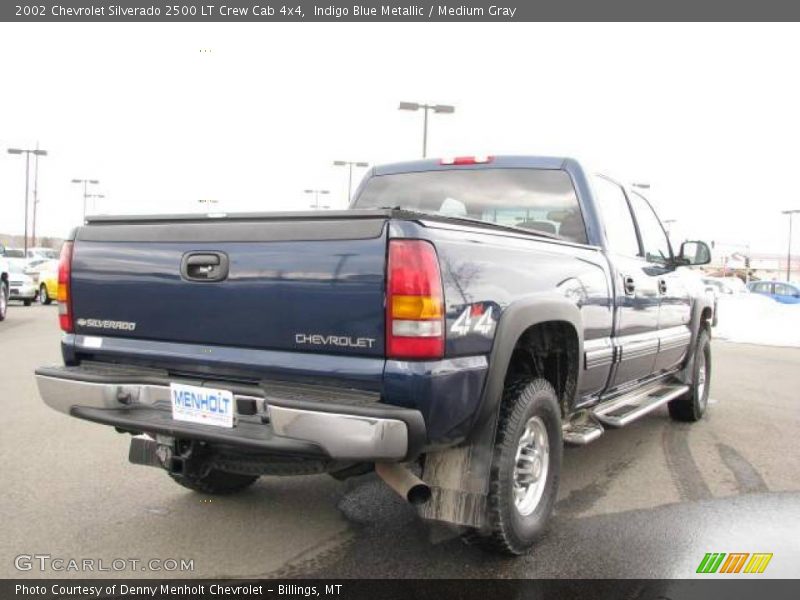 Indigo Blue Metallic / Medium Gray 2002 Chevrolet Silverado 2500 LT Crew Cab 4x4