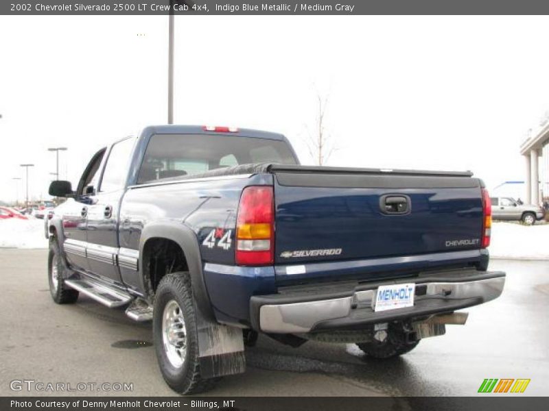 Indigo Blue Metallic / Medium Gray 2002 Chevrolet Silverado 2500 LT Crew Cab 4x4