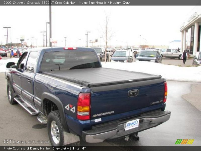 Indigo Blue Metallic / Medium Gray 2002 Chevrolet Silverado 2500 LT Crew Cab 4x4