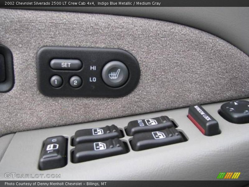 Indigo Blue Metallic / Medium Gray 2002 Chevrolet Silverado 2500 LT Crew Cab 4x4