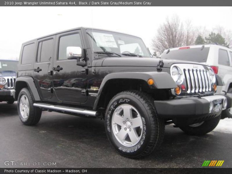 Black / Dark Slate Gray/Medium Slate Gray 2010 Jeep Wrangler Unlimited Sahara 4x4