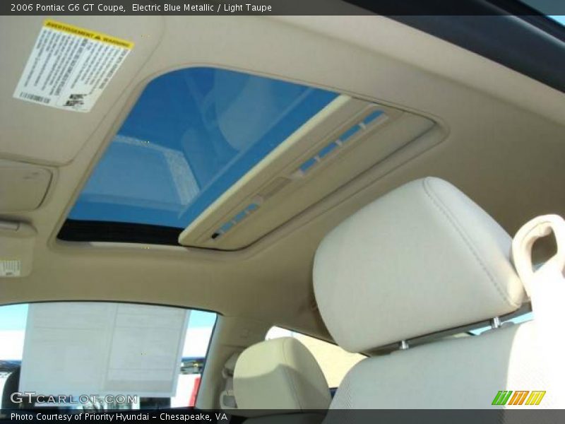 Electric Blue Metallic / Light Taupe 2006 Pontiac G6 GT Coupe