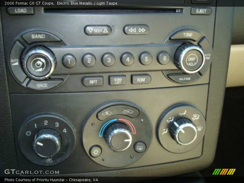 Electric Blue Metallic / Light Taupe 2006 Pontiac G6 GT Coupe