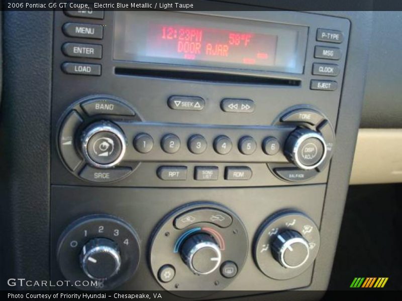 Electric Blue Metallic / Light Taupe 2006 Pontiac G6 GT Coupe
