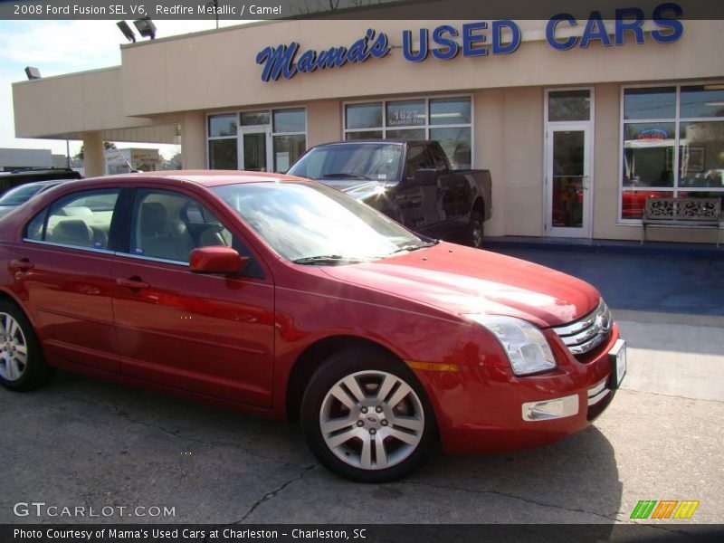 Redfire Metallic / Camel 2008 Ford Fusion SEL V6