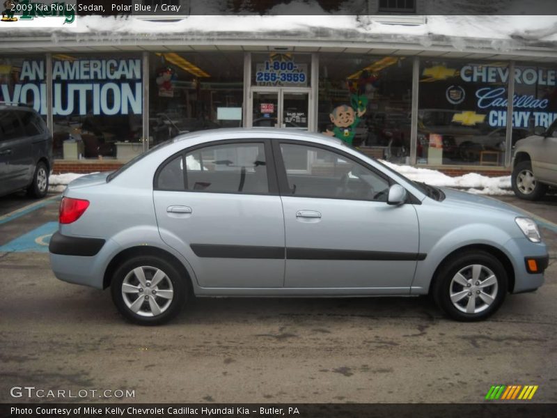 Polar Blue / Gray 2009 Kia Rio LX Sedan
