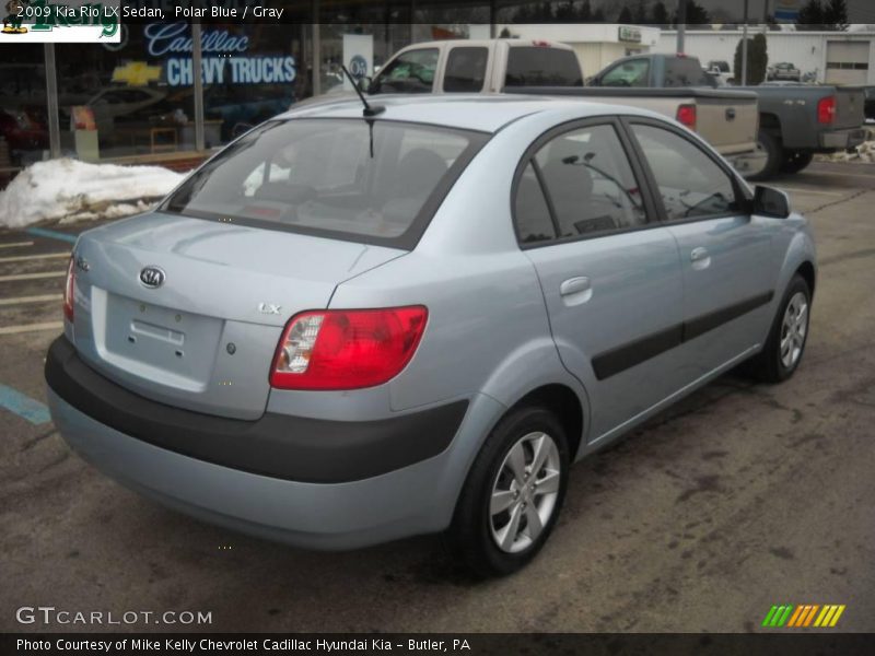Polar Blue / Gray 2009 Kia Rio LX Sedan