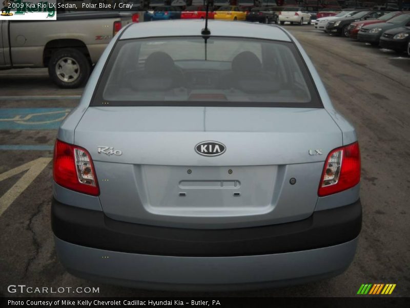 Polar Blue / Gray 2009 Kia Rio LX Sedan