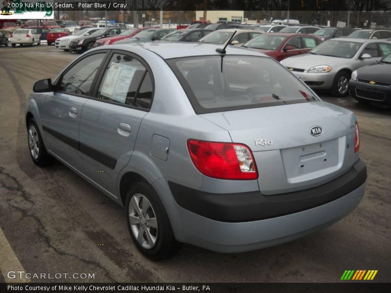 Polar Blue / Gray 2009 Kia Rio LX Sedan