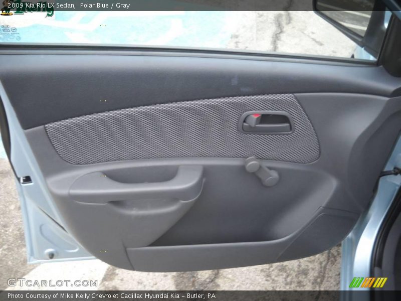 Polar Blue / Gray 2009 Kia Rio LX Sedan