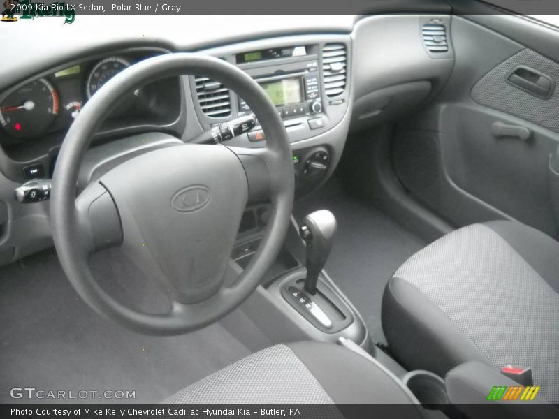 Polar Blue / Gray 2009 Kia Rio LX Sedan