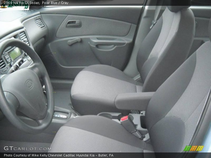 Polar Blue / Gray 2009 Kia Rio LX Sedan