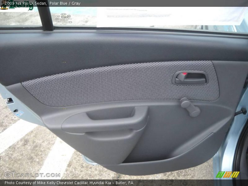 Polar Blue / Gray 2009 Kia Rio LX Sedan