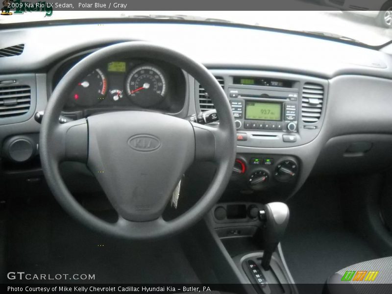 Polar Blue / Gray 2009 Kia Rio LX Sedan