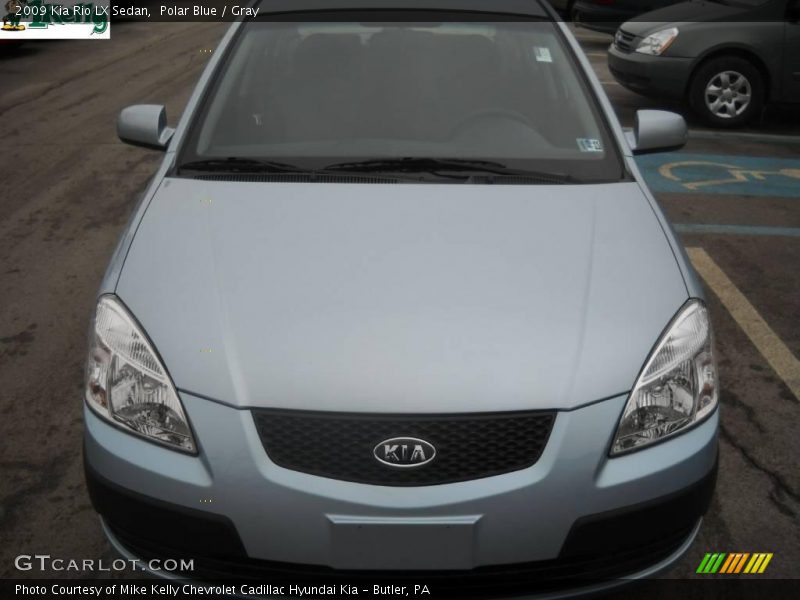 Polar Blue / Gray 2009 Kia Rio LX Sedan
