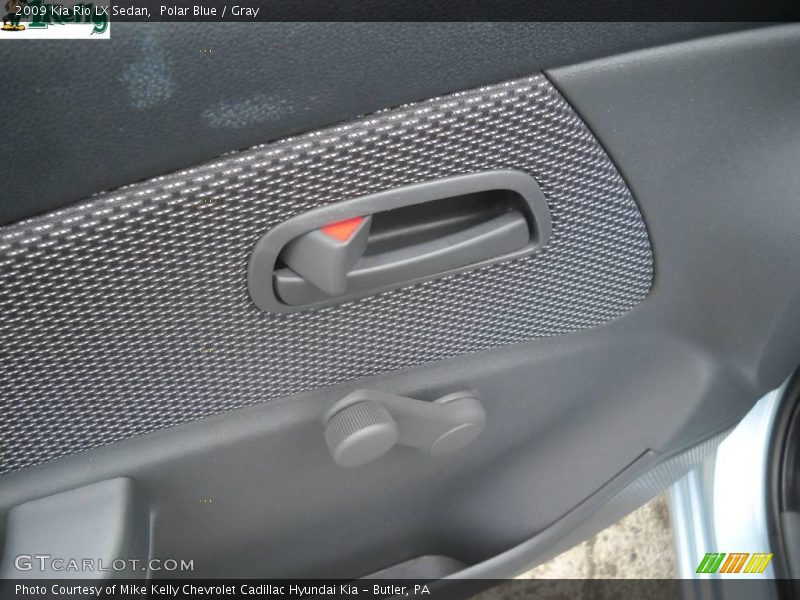 Polar Blue / Gray 2009 Kia Rio LX Sedan
