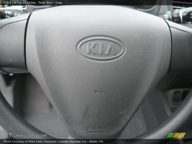 Polar Blue / Gray 2009 Kia Rio LX Sedan