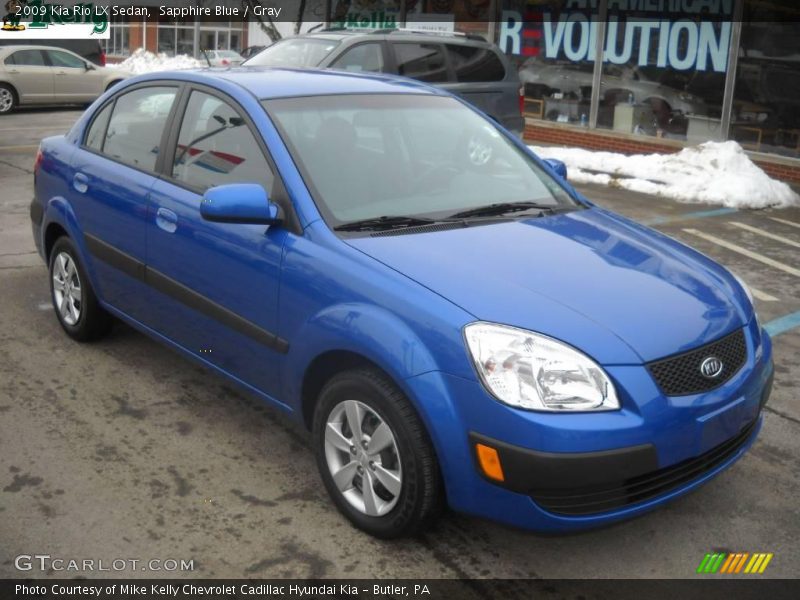Sapphire Blue / Gray 2009 Kia Rio LX Sedan