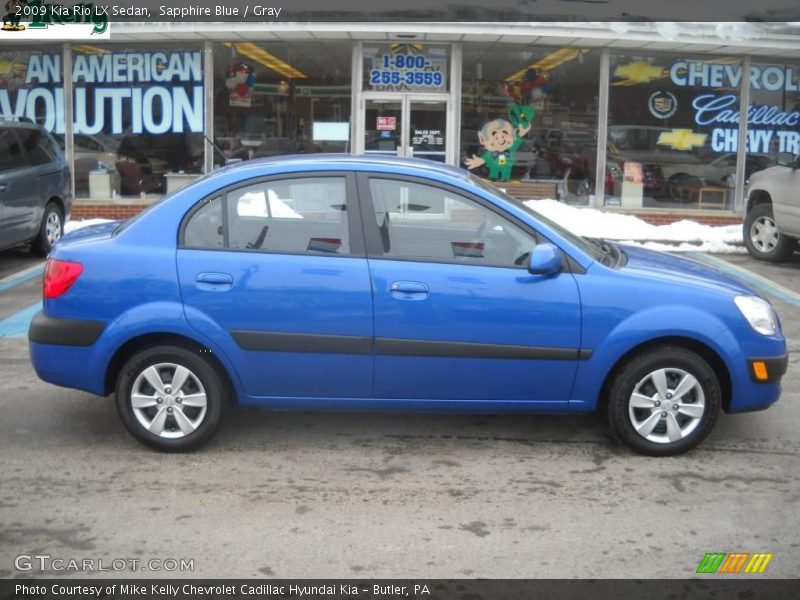 Sapphire Blue / Gray 2009 Kia Rio LX Sedan