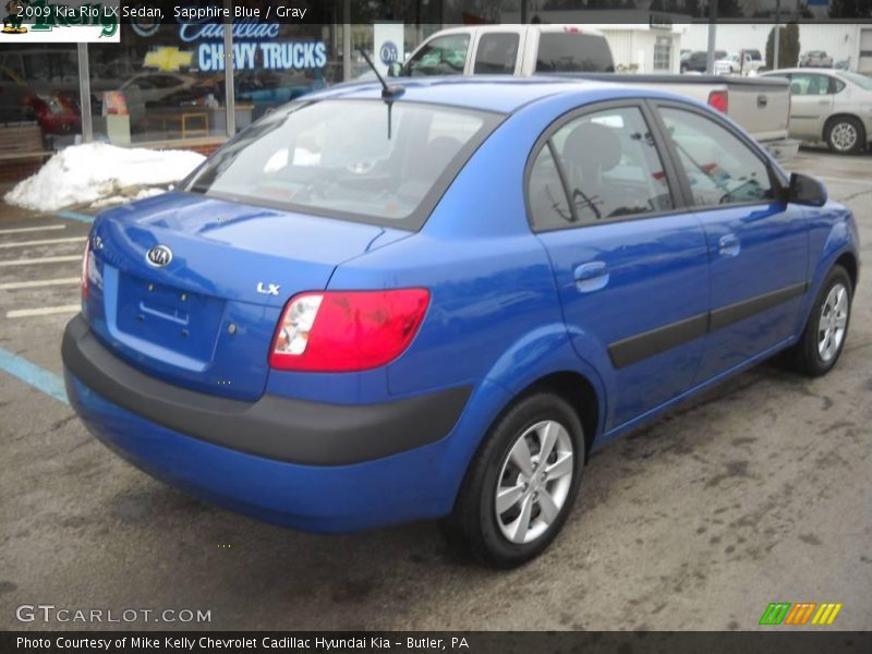 Sapphire Blue / Gray 2009 Kia Rio LX Sedan