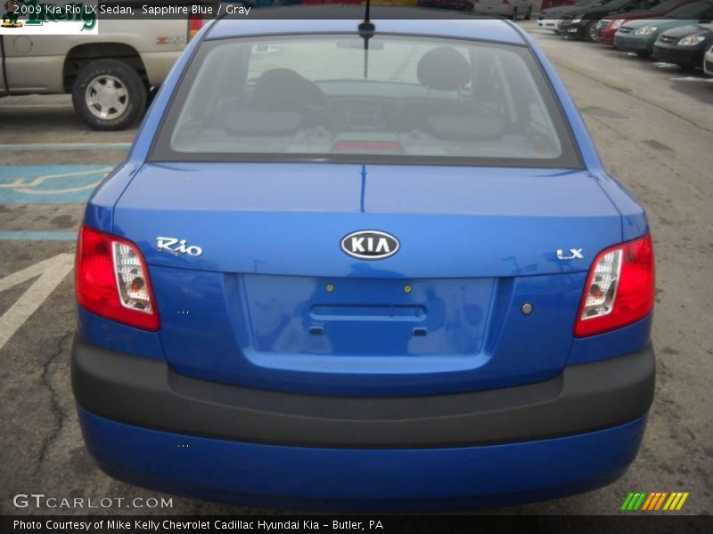 Sapphire Blue / Gray 2009 Kia Rio LX Sedan