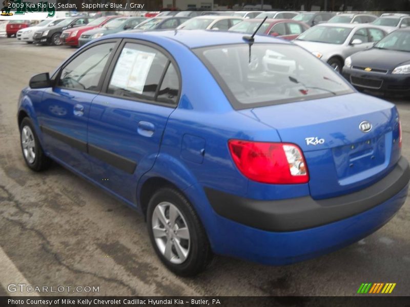Sapphire Blue / Gray 2009 Kia Rio LX Sedan