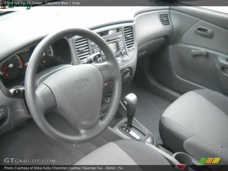 Sapphire Blue / Gray 2009 Kia Rio LX Sedan