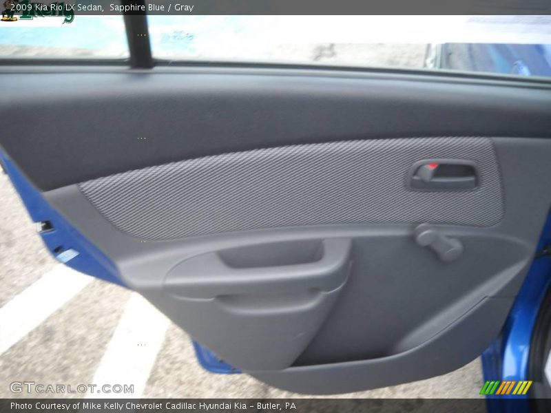 Sapphire Blue / Gray 2009 Kia Rio LX Sedan